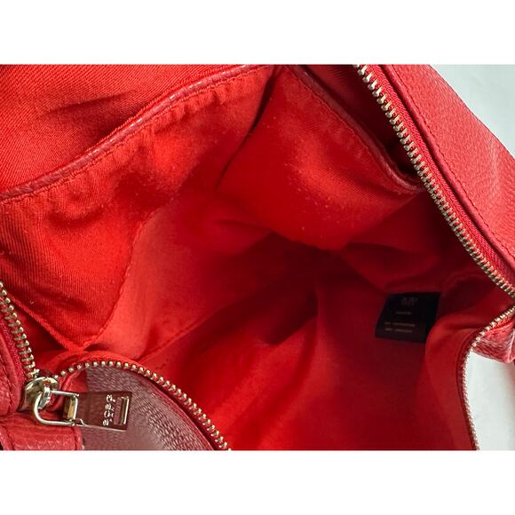 BCBG Cherry Red Vegan Faux Leather - Picture 12 of 13